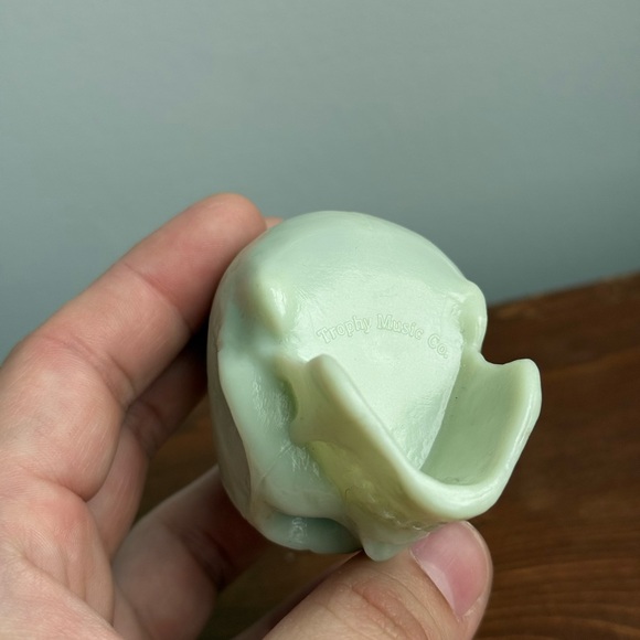 Vintage Trophy Music Co Skull Rattle Shaker Maraca Instrument Glow in the Dark - Picture 2 of 15